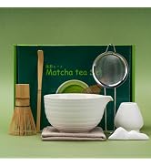 Amazon | DiDiBirDi 抹茶セット、茶道7点セット、抹茶茶碗、抹茶泡立て